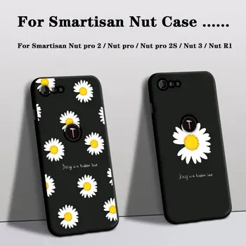 Перейти на Алиэкспресс и купить Чехол для телефона Smartisan Nut pro 2S, силиконовый чехол для nut pro 2, чехол для Smartisan nut 3 R1, чехол с розовым цветком, задняя крышка, fundas