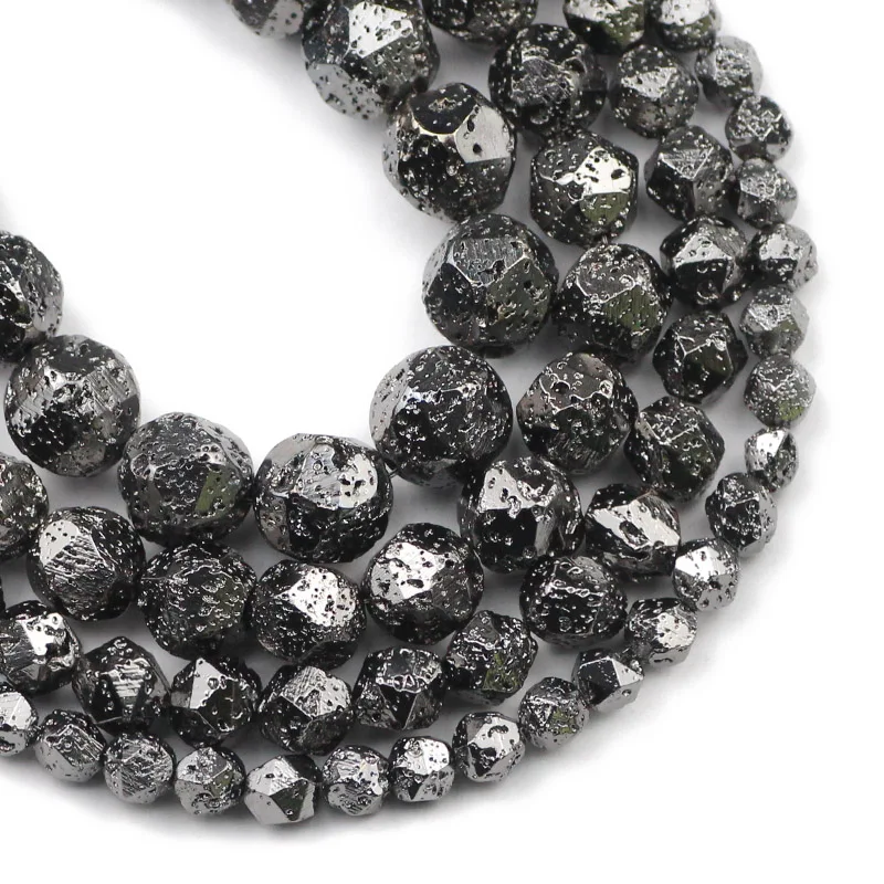 Antique Rose Gold Volcanic Lava Stone Beads for Jewelry Making & DIY Bracelets