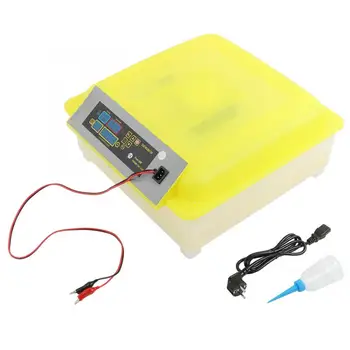 

48 Eggs Dual Power Small Home Chickens Duck Birds Full Automatic Intelligent Temperature Control Egg Incubator 80W EU Plug 220V