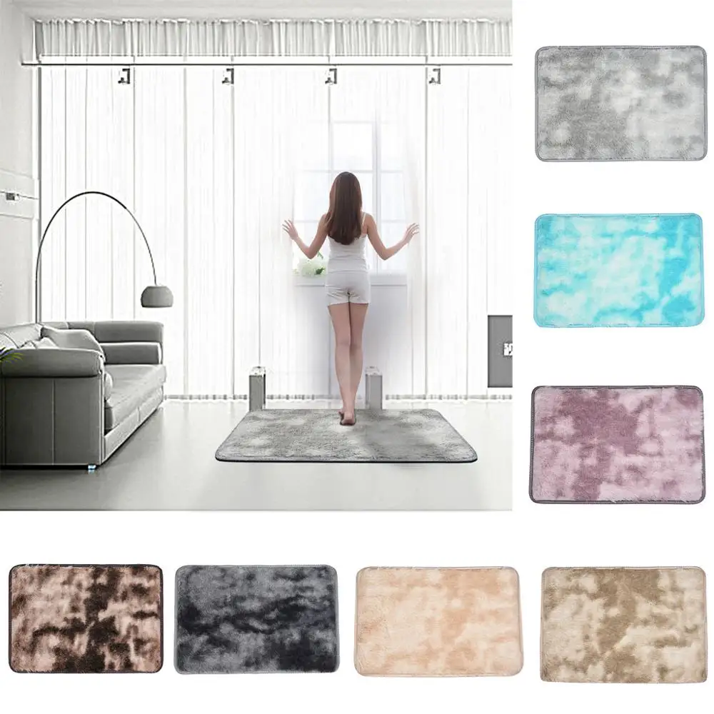 Домашний ковер, крашеные плюшевые мягкие ковры для гостиной, спальни, Противоскользящие коврики для спальни, водопоглощающие ковры