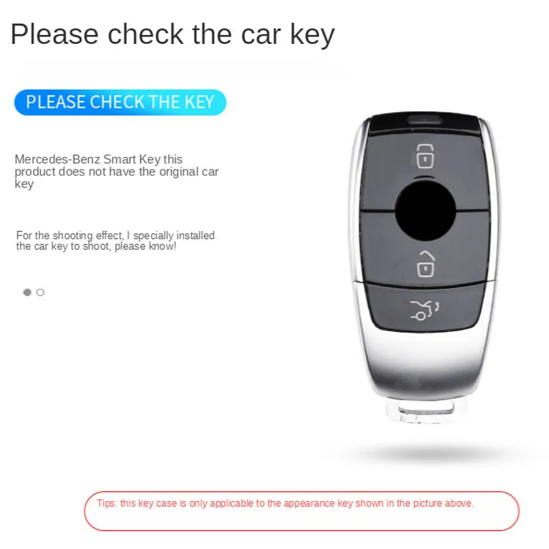 Custodia per Chiave/telecomando per Mercedes Benz classe E S GLE A220 W213 E200 E300 E220 E320 E260 E43 accessori Shell - H7501e4a3f0b749e9bb3d7e3210142743C