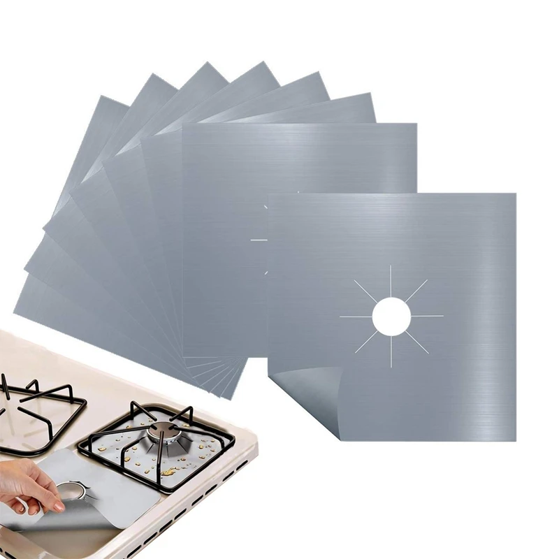 Крышка горелки для плиты многоразовое защитное покрытие для газовой плиты-фильтры для газовой плиты | антипригарное защитное покрытие для плиты-Термостойкое Cu