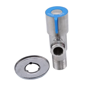 

Stainless Steel Triangle Valve Cold Hot Water In And Out Of All Steel Thickened explosion-proof Water Heater Water Stop Valve