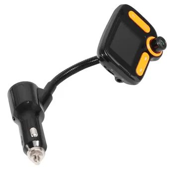 

Auto Car Mp3 Player Color Screen Wireless Music Player Dual USB Ports Charger FM Car Voltage Display Car Styling (Black Orange)