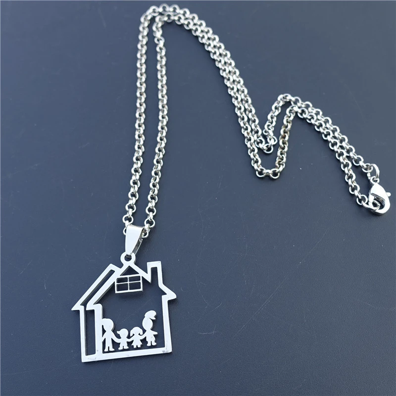 mum and son necklace