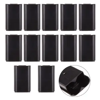 

10 X AA Battery Back CoverCase Replacement XBOX360 WirelessController Black Battery Cover Case for Xbox 360 Controller
