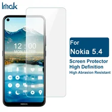 Imak transparente braço macio à prova de explosão superfície wearproof película de proteção para nokia 5.4 protetor de tela