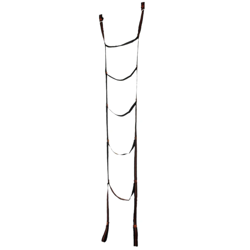 

Outdoor Soft Ladder Tree Tent Suspended Tent Rope Ladder Webbing Ribbon Climbing Ladder With Strong Carabiners