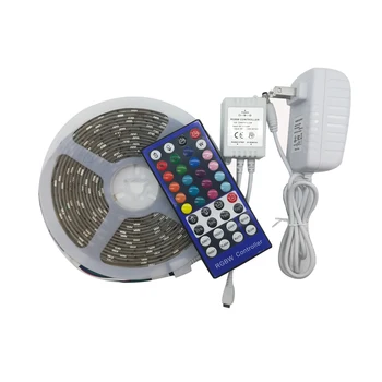 

LED Strip Lights SMD5050+2835WW RGBWW 12V3A 5M/16.4ft 300LEDS Flexible Tape Lights 40 Keys Remote Controller +Adapter