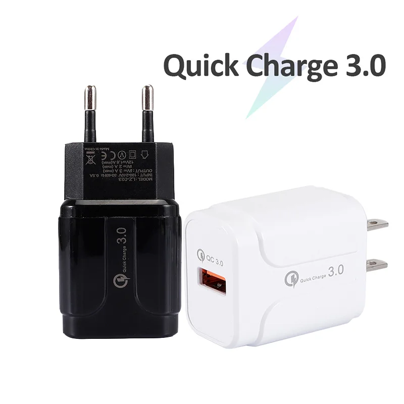 Быстрая зарядка QC3.0 USB US EU универсальное зарядное устройство настенное адаптер