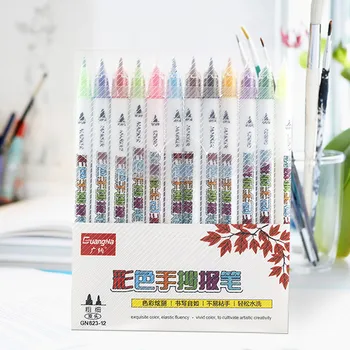 

Color Art Color Pen Hollow Template Double-headed Copy Pen Creative Drawing Tools Student Writing Tools Office Stationery