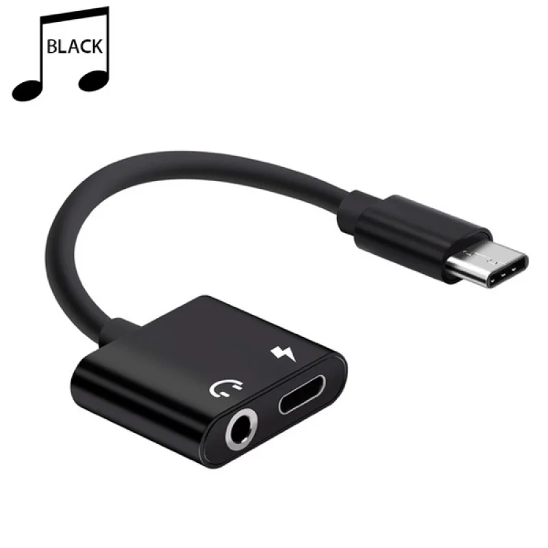 Адаптер 2 в 1 type-C для samsung Note10 3,5 мм AUX Adaptateur Przejsciowka для huawei Mate30 Mate20 P30 P20 Pro Adaptador Tipo C - Цвет: adaptador