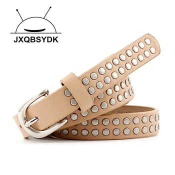 

JXQBSYDK Belts for Women Fashion BuckleBelt Pin Buckle Female Imitation Leather PU Belts Ceinture Femme De Marque Luxe