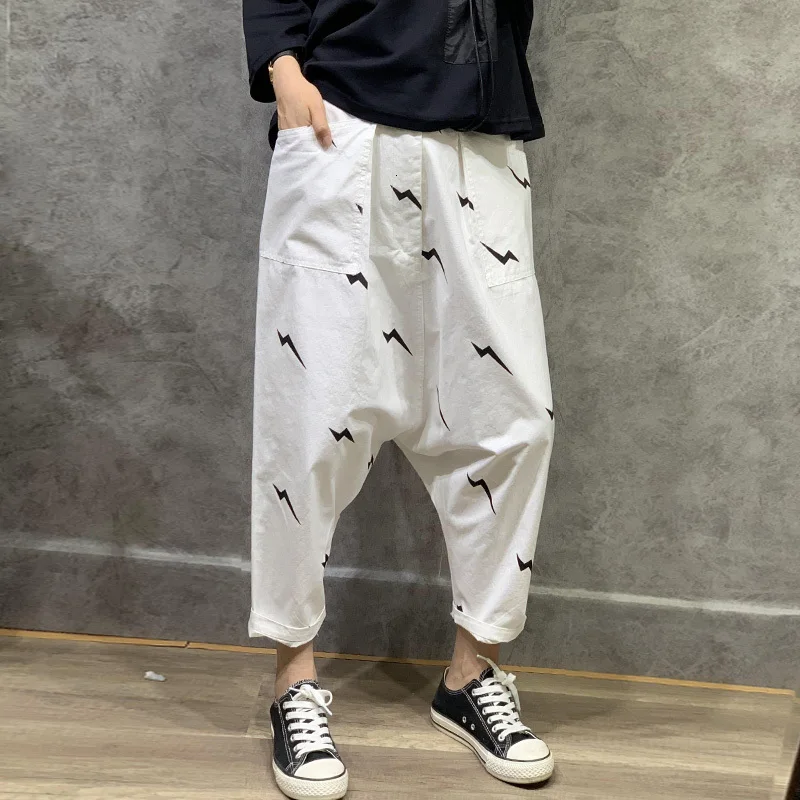 

LANMREM 2020 Thin Section Big Pants Women Loose Nine Points Pants Summer Casual Pants Fat Version Large Size Pants PB854