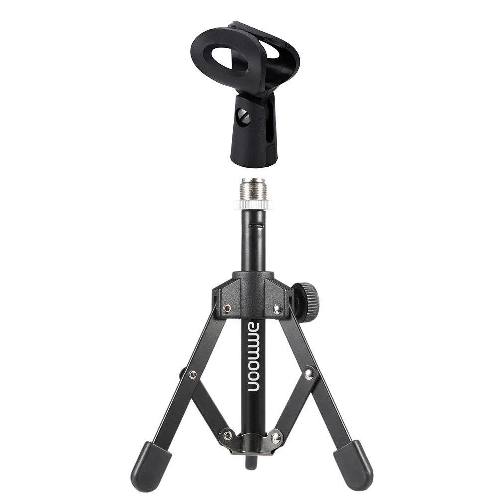 Tripod and Holder A Мини-штатив Andoer MS-12 для микрофона, микрофона, складного настольного штатива, микрофона, микрофонной стойки, высокого качества - Цвет: Tripod and Holder A