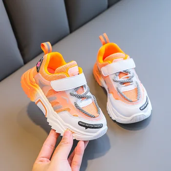 

Autumn Kids Sport Sneakers Baby Girls Slip On Casual Sneakers Boys Brand Running Shoes Children Mesh Chunky Sneakers Trainers