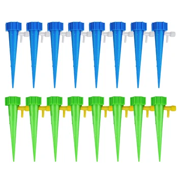 

16/12pcs Automatic Watering Kits Irrigation Adjustable Spikes Plant Potted Stakes Drip Irrigation Plant Garden Tools