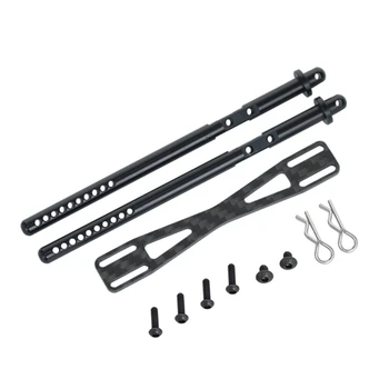 

Alloy Carbon Rear Body Post Mount with Clip for Axial SCX10 II 90046 RC Crawler Q6PD