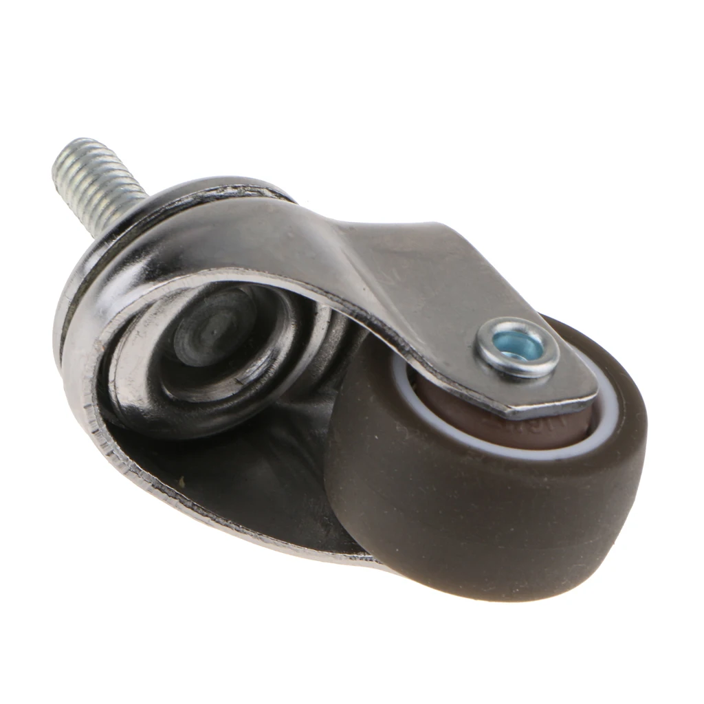 Heavy Duty Rubber Castor Wheel Trolley Furniture Bed Industrial Caster 1' / 1.25' / 1.5'