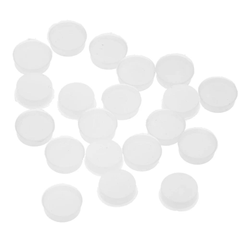 20 Pieces Silicone Flute Repair Parts Flute Open Hole Plugs 7 X 2.5mm