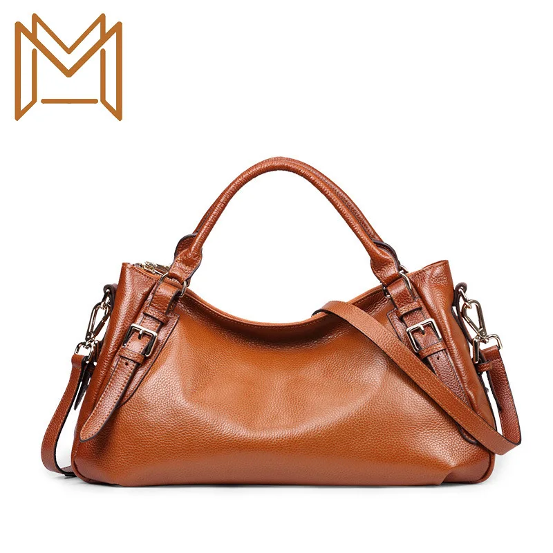 

High Quality Genuine Leather Woman Package Handbag Single Shoulder Package Leisure Time Woman Package