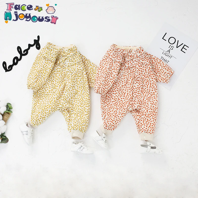 

Winter Newborn Baby Boy Girl Clothes Cotton Dot Leopard Romper Jumpsuit One-piece Outfit Playsuit Autumn Clothes