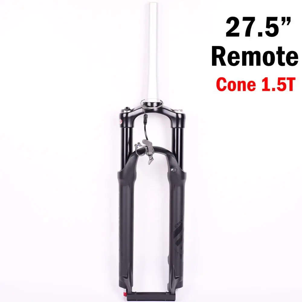27.5 Cone Remote SR SUNTOUR Велосипедная вилка EPIXON 26/27,5/29er 100 мм для горного велосипеда, велосипедная амортизирующая передняя вилка, дистанционная подвесная вилка - Цвет: 27.5 Cone Remote