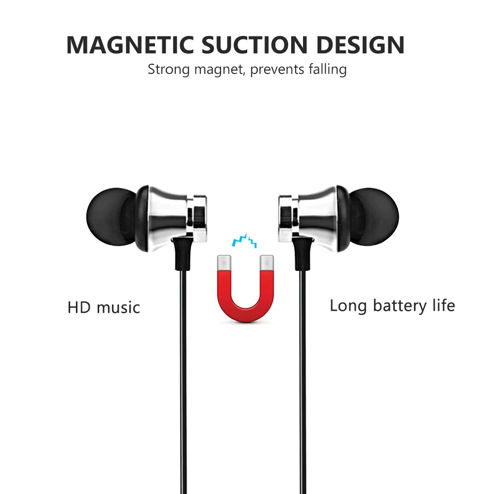Новые беспроводные Bluetooth наушники спортивные магнитные стерео наушники Fone De Ouvido для IPhone Xiaomi huawei Honor samsung Redmi