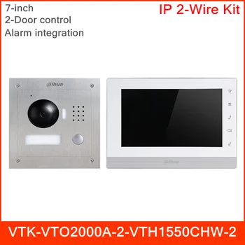 

Dahua VTK-VTO2000A-2-VTH1550CHW-2 IP 2-Wire Surface Mount Kit HD CMOS Camera 800*480 2-Door control Intercoms kit