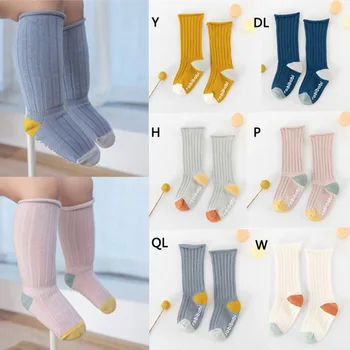 

Baby Socks Autumn Cotton Polka dots plain stripes Kids Girls Boys Children Socks For 1-3 Year New
