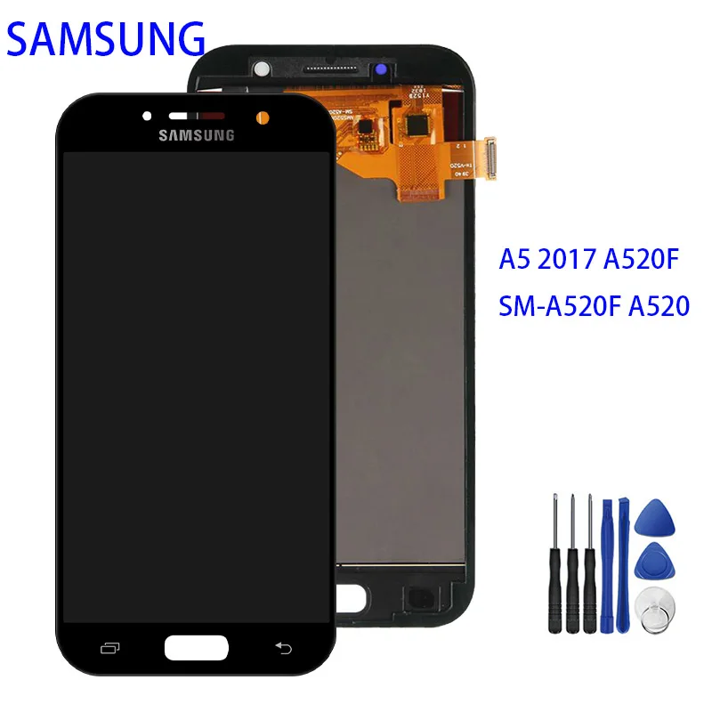 

5.2" TFT For Samsung Galaxy A5 2017 A520F SM-A520F A520 LCD Display Touch Screen Digitizer Screen Assembly Replacement Parts