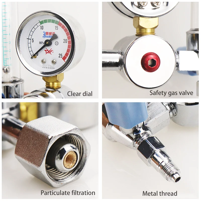 Расходомер газовый O2 медицинский кислородный ингалятор Редуктор давления