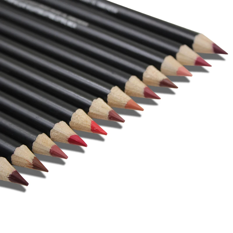 Imagic lipliner ручка мода прочного влаги lipliner Waterproof Lip Liner stick водонепроницаемый карандаш 12 цветов с 1 шт. точилка