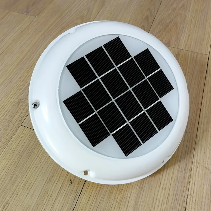 Rechargeable Solar Roof Vent Exhaust Ventilator Airduct Diameter Φ120m