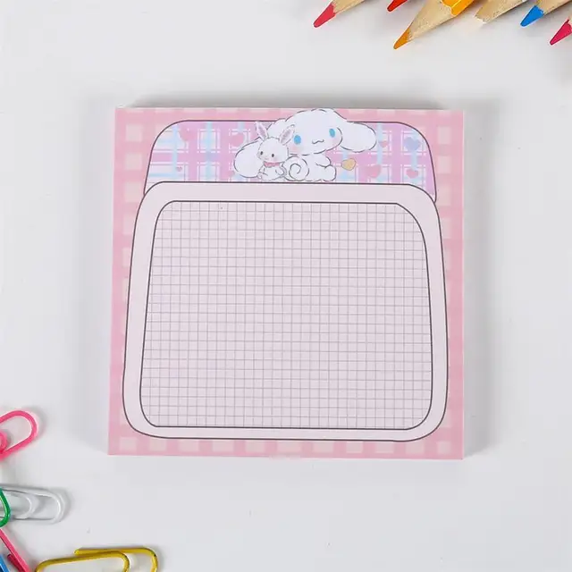Korean Ins Not Sticky Memo Pads Cartoon Cute Student Message Stationery Office Learn Simple Planner Label Paper Kawaii Tearable Pink Cute Rabbit 3