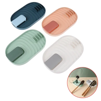 

Foldable Plastic Pot Lid Holder Spatula Ladle Shelf Spoon Rest Pot Lid Holder Rack Holder Household Soup Spoon Mats