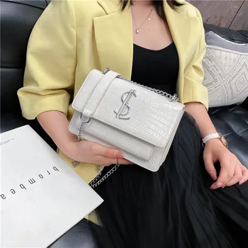 

Luxury Brand Crocodile Bags for Women 2020 Leather Handbag Sac A Main Brand Ladies Shoulder Bags Chain Lady Crossbody Hand Bag