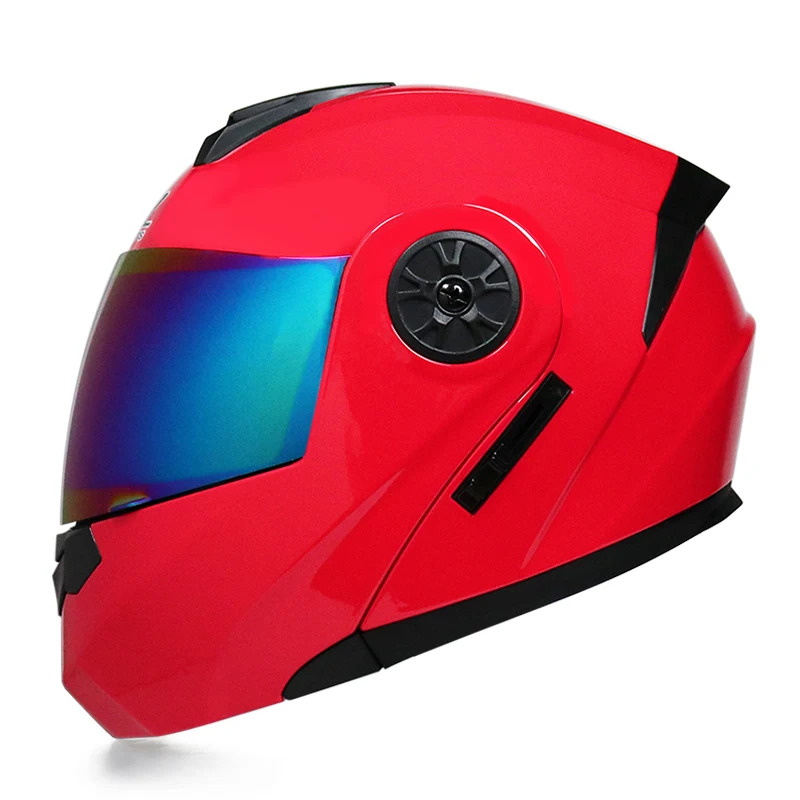 Dual Visors Helmets Modular Motorcycle Helmet Flip Up Open Full Face