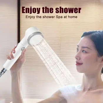 

Practical Bathroom Pressurize Shower Head Adjustable Spraying Nozzle Portable High Pressure Water Saving Spray Sprinkler