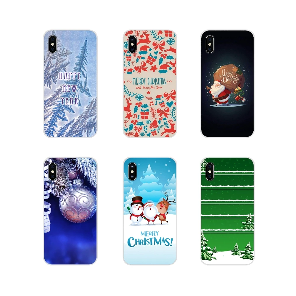 Christmas New Year For Motorola Moto X4 E4 E5 G5 G5S G6 Z Z2 Z3 G G2 G3 C Play Plus Accessories Phone Cases Covers | Мобильные