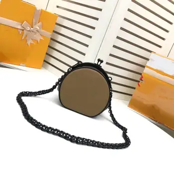 

2020 New Fashion Women's mini handbag High Quality Leather Ladies Crossbody bag Luxury design Small round bag