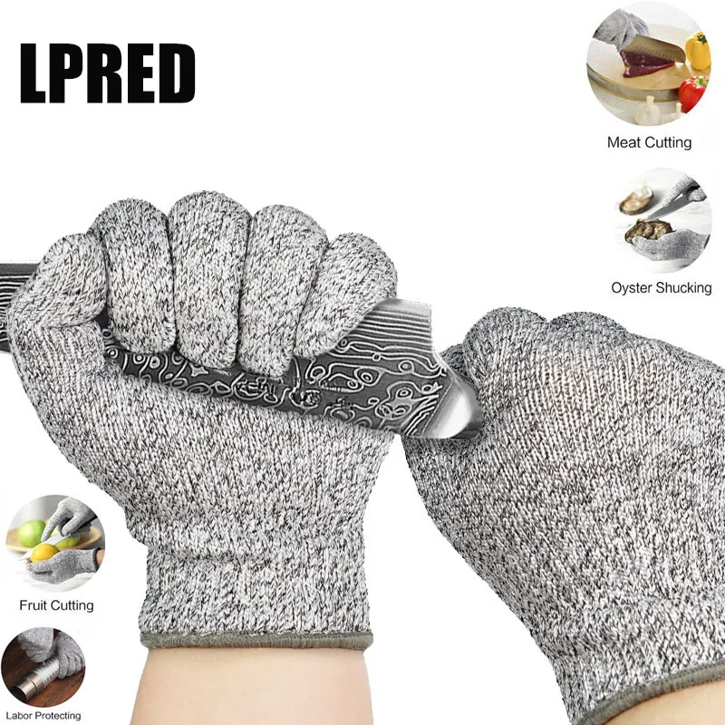

Anti Cut Gloves Safety Level 5 Cut Proof Stab Resistant Metal Mesh Kitchen Butcher Cut-Resistant Tactical Gloves
