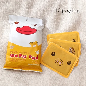 

10pcs/Pack Cartoon Heating Pad Foot Body Warmer Sticker Hand Warmers Heat Packs Winter Essentials Cute Christmas Gift