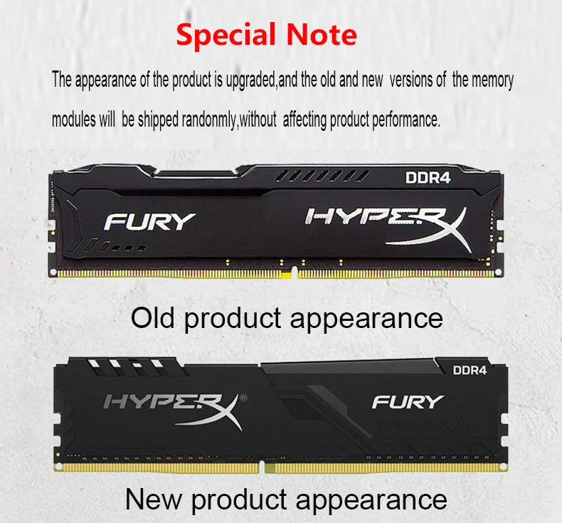  Original Kingston HyperX FURY 4GB 8GB 16GB Desktop Game RAM Memory DDR4 2400MHz CL15 DIMM 288-pin I