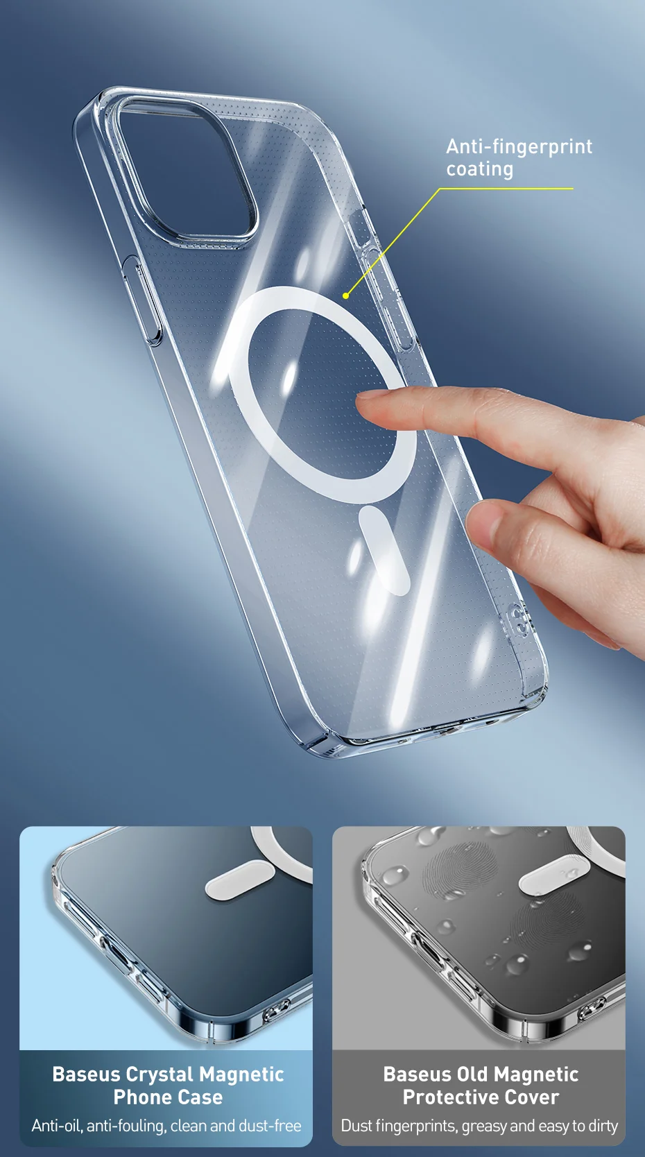 Transparent Magnetic Case for iPhone 14 Pro Max Wireless Charging iPhone 14 Case - iPhone 14 Case