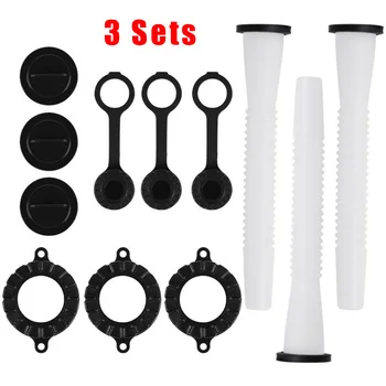 

3 Sets Gas Can Spout Cap Gasket Fuel Container Parts Replace Kit For Refuel Liquid Soap Dispensers New