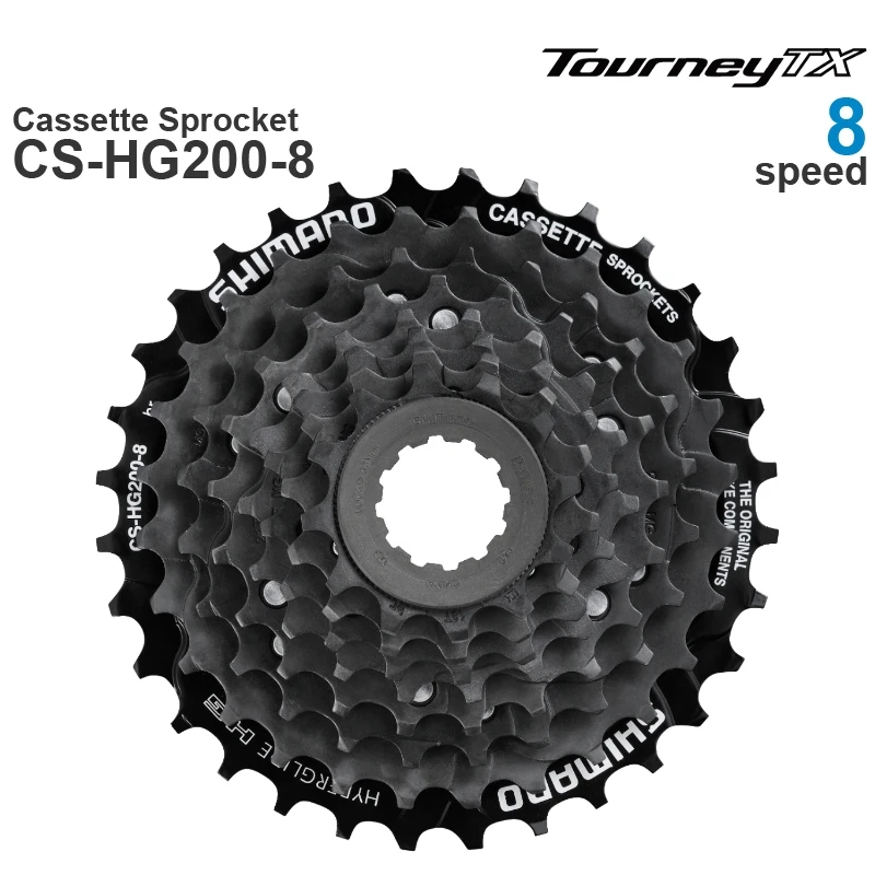 SHIMANO TOURNEY TX - 8-Speed HYPERGLIDE MTB кассета звёздочка 12-32T оригинальные детали | Спорт и