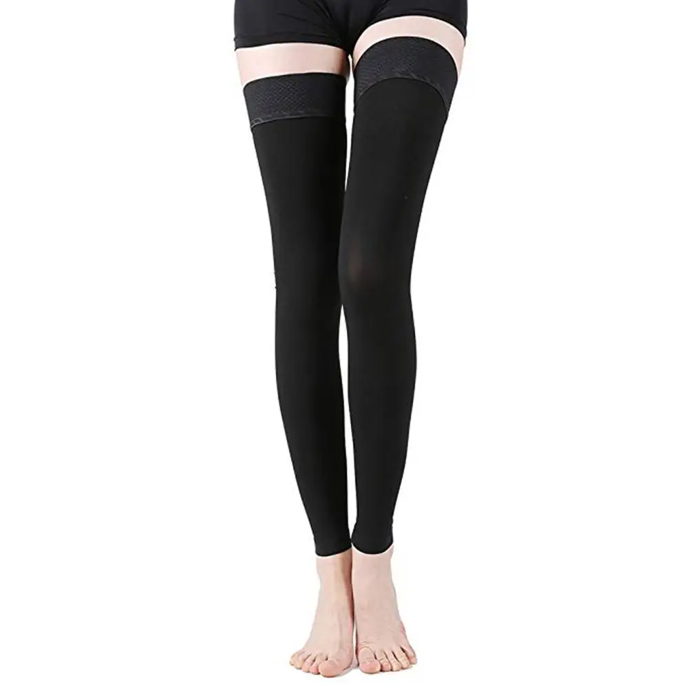 Women Compression Socks Fat Burn Leg Slim Varicose Veins Thigh High Stockings YQ 