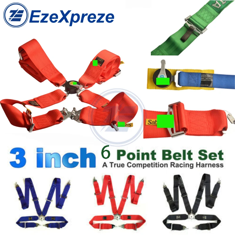 Universal Snap-In 3 Inch 4 Point Racing Harness Safety Seat Belt with Camlock Quick Release for Car Cutomize Logo OM SP SAB | Автомобили и