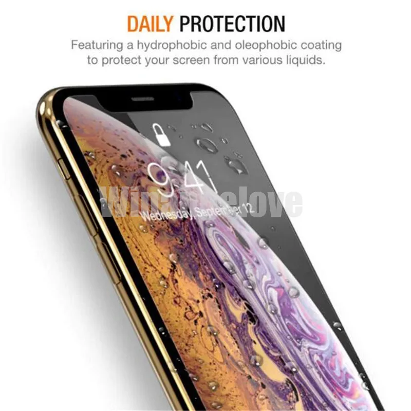 500 шт для iPhone 11 Pro Max закаленное стекло для iPhone X XS XR 8 Защитная пленка для экрана для iPhone 7 7 Plus 6 6S 0,3 мм 2.5D 9H